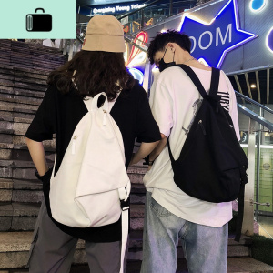 书包女双肩包学生日系森系帆布轻便背包百搭旅游包休闲男时尚潮流NEW LAKE