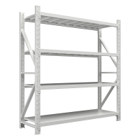 臻远 ZY-AXL-08 四层货架 主架 灰白色 2000*600*2000