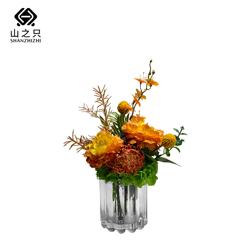 山之只 高雅露莲仿真桌花 MZ0371 个