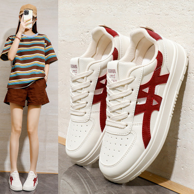 夏季小白鞋新款韩版ins女学生厚底增高网面透气休闲街拍