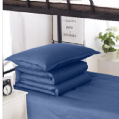 Sselinen公安蓝军绿色军内务用劳保宿舍单人军训被褥枕套75*45cm天蓝色75*45cm