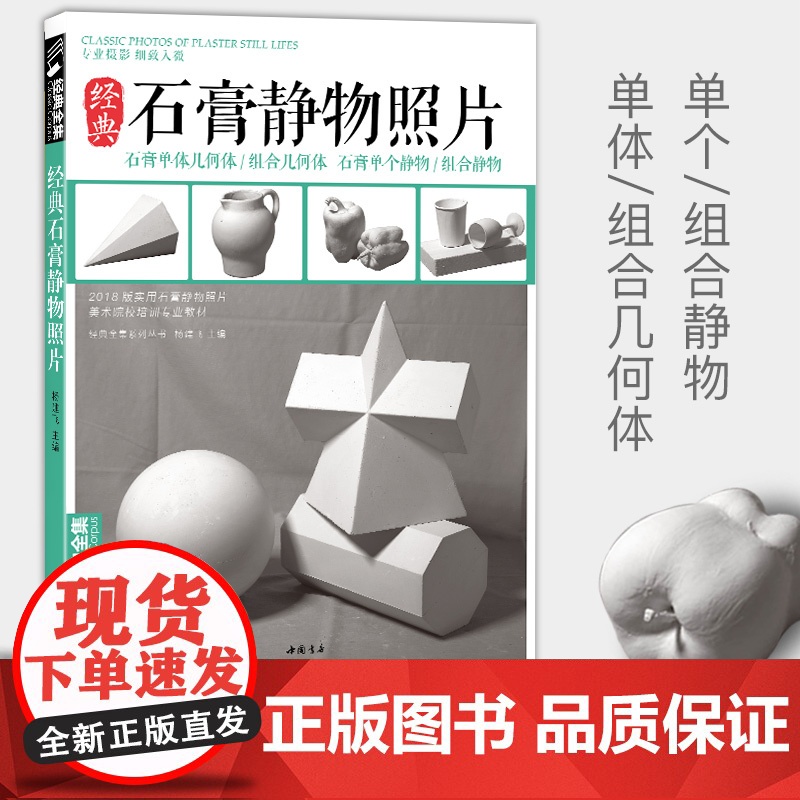 石膏几何体静物照片书画素描专用专业摄影对画照片图书 杨建飞主编sh
