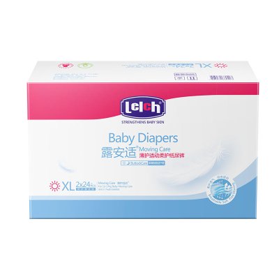 露安适薄护适动柔护纸尿裤加量装XL码48片