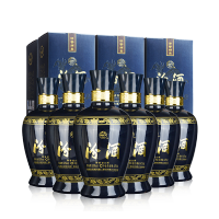 汾酒 杏花村 53度蓝汾475mL*6瓶清香型白酒 整箱