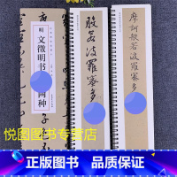[正版]文徵明书两种新经 经典碑帖近距离临摹字卡 洪亮主编 文征明行草书 楷书毛笔书法字帖 文徵明字帖 全文无删减安徽美