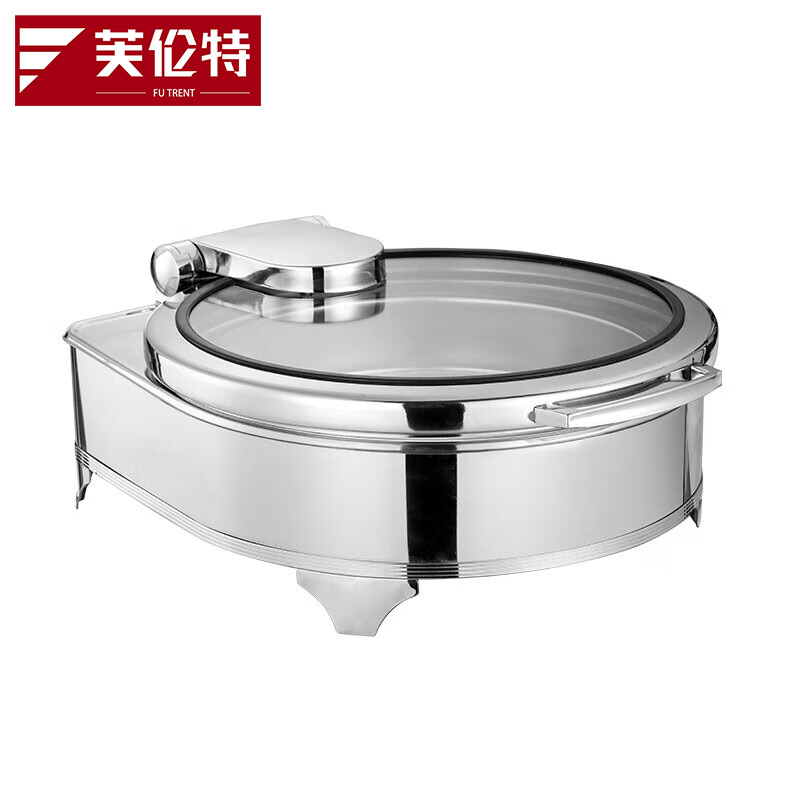 芙伦特 厨房保温售饭机保温餐炉数显温控正方形液压餐炉不锈钢透视窗口智能触控布菲炉FLT-GT-BSWBFLZ-6