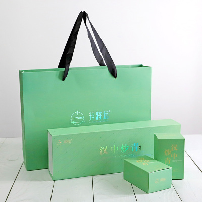 拜将坛绿茶汉中炒青特级陕西特产绿茶叶西乡绿茶礼盒装100g100g