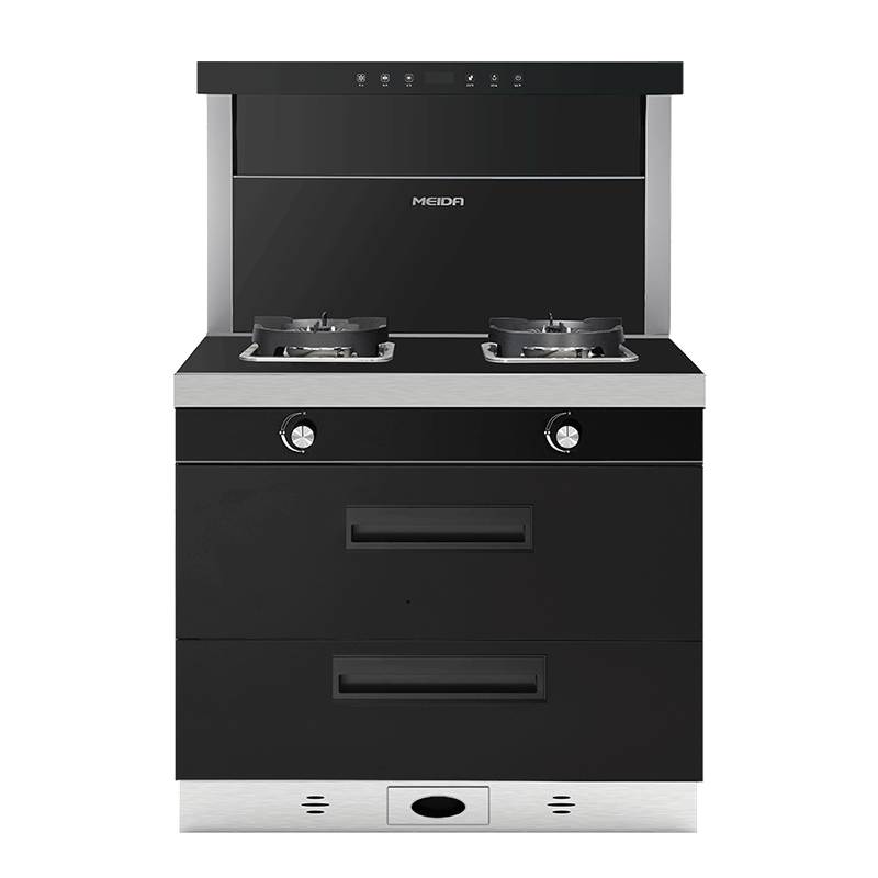 [门店同款]美大(Meida)变频集成灶X6S-A二星消毒抽油烟机燃气灶消毒柜 三向 后排烟MD3,MJ30同款天然气