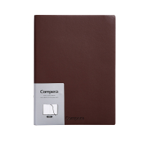 齐心(COMIX) C8001 B5 154张 Compera 皮面笔记本 棕 单个装