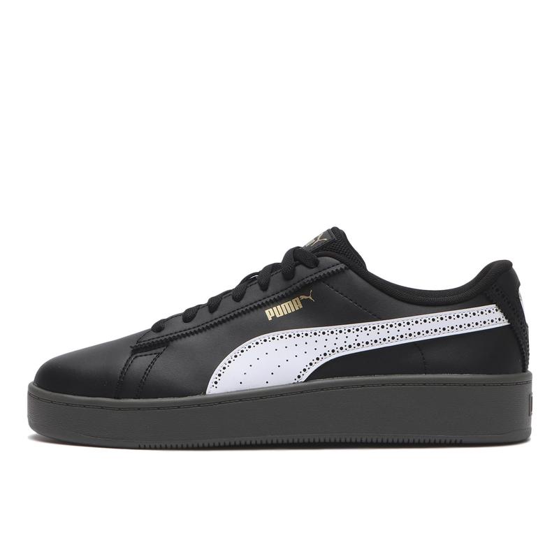 彪马(Puma)轻便缓震商务休闲两穿男士跑鞋黑白色户外运动鞋