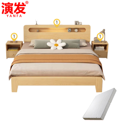 演发 单床+床垫+2柜