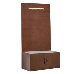 广亿隆橡木鞋柜带挂衣板行李柜组合柜 颜色可定制80*40*190cmWH-XLG819#T/套