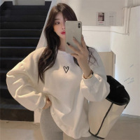 薄款/加绒 春秋冬宽松卫衣女慵懒风韩版情侣装外套打底衫上衣女装