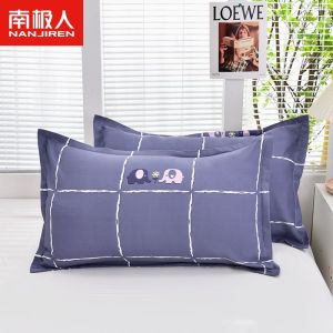 枕套一对装双人枕头套单人枕用学生宿舍48x74枕芯套
