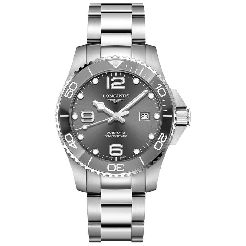 LONGINES浪琴男士Men's Swiss Automatic HydroConquest Stainl表