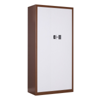 慧采云 办公家具优质钢制套色通门二斗国保锁保密柜办公柜铁皮柜收纳柜储物柜900*420*1850mm