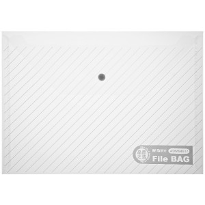 晨光 M&G 塑料斜纹纽扣文件袋 ADM94517 A4 12个/包 (颜色随机)塑料 包