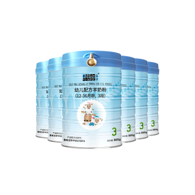 21年2月左右产-蓝河（blueriver）绵羊奶粉婴儿配方羊奶粉3段800g*6罐适用12-36个月新西兰进口