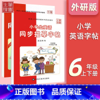 六年级上+下[外研版] 小学通用 [正版]小学英语外研版3-6年级衡水体字帖小学三年级起点三四五六年级钢笔硬笔书法练字帖