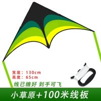 潍坊风筝新款 成人儿童卡通潍坊易飞 绿大小原风筝带长尾巴创意 三维工匠 1.5米大草原+100米线