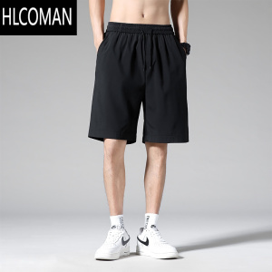 HLCOMAN夏季薄款短裤男生宽松透气休闲裤速干百搭沙滩裤户外运动五分裤子