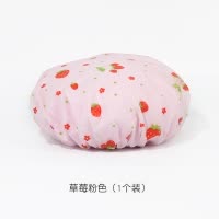 浴帽防水成人女款三合一淋浴洗澡沐浴帽女可爱厨房帽子防油帽批发 三维工匠 玫瑰蓝(1个装)