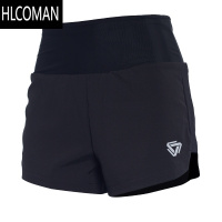HLCOMAN夏季速干透气全腰围口袋专门训练跑步运动短裤男女同款