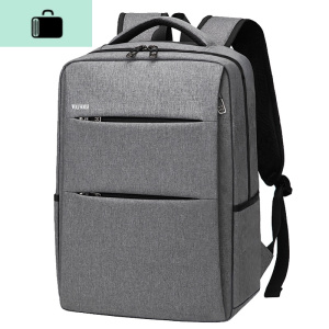 商务背包男士双肩包韩版潮流旅行包休闲女学生书包时尚电脑包NEW LAKE 深灰[单件]普通版