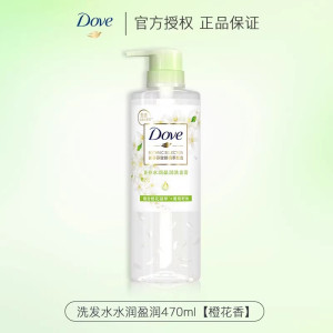 多芬柔顺盈润洗发露470g樱花香无硅油男女士洗发水洗头膏家庭装 水润盈润470ml