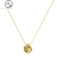 Ell实心纯银吊坠项链男女潮ins网红嘻哈装饰锁骨链简约情侣气质 JiMi