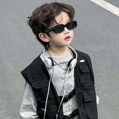  妖怪儿童太阳镜韩版男童户外墨镜女宝宝遮阳镜时尚小孩眼镜夏