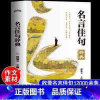 [500页]名言佳句辞典12000余条 [正版]2024新名言佳句辞典 12000余条初中高中生青少年大学生语文课外阅读