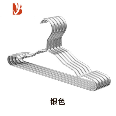 三维工匠太空铝合金衣架家用衣撑成人宽肩防滑晾晒衣挂晾衣衣架子衣撑