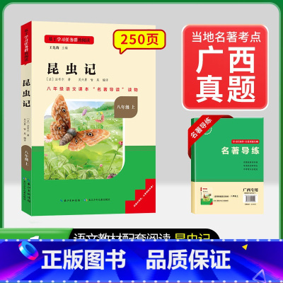 8年级上册[广西专版 ]昆虫记 [正版]名校课堂经典常谈和钢铁是怎样练成的必读原著八年级下册阅读人民教育出版社人教版全套
