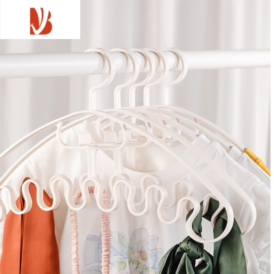 三维工匠波浪衣架内衣吊带收纳架学生宿舍多家用挂衣晾衣架晒架