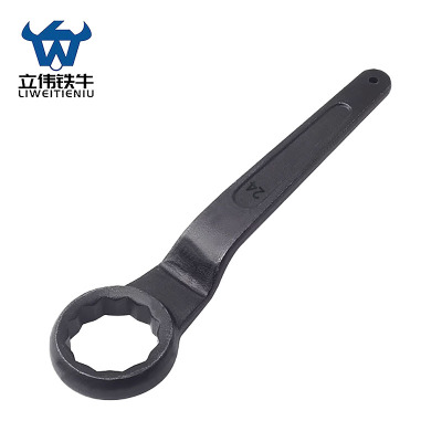 立伟铁牛单头梅花扳手24mm/把