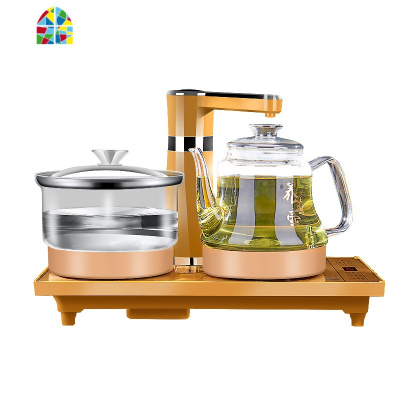 全自动上水壶电热烧水壶专用泡茶具器电磁炉一体家用抽水加水茶台 FENGHOU 新升级加厚防爆养生壶