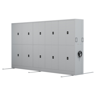 臻远 ZY-MJJA-12 电动密集架移动档案柜钢制轨道密集柜 通双节 一列五组