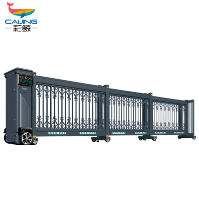 CJ-ZDM1010智能电动段滑门平移门工厂单位电动大门分段直线门