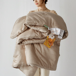 高档A类纯棉55%大豆纤维春秋被冬被被芯加厚保暖四季通用子母被子