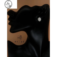 JiMi银银耳环耳扣990银小众百搭时尚精致手工凉山彝族耳环