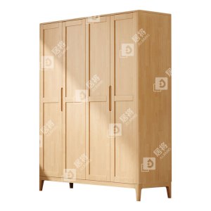 居将 JJ4031133 简约实木衣柜四门收纳柜