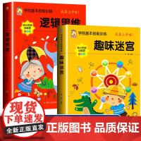 迷宫训练书儿童专注力思维训练书全脑开发思维训练游戏书3/4/56岁找不同专注力训练走迷宫书益智早教书左右脑注意力记忆力训