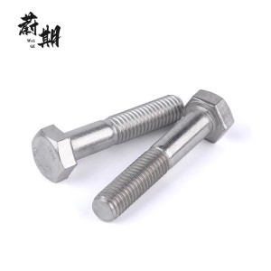 蔚期 GB5782不锈钢外六角头螺栓 M16*65半牙 个