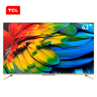 TCL 官方旗舰 43D9(43英寸)吋 4K超薄高清LED 35核金属边框HDR护眼 网络远场语音教育平板电视 金色