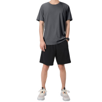 万山宏业 速干t恤 短袖 短裤 运动服两件套 跑步服 WG002G/套