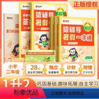 [1升2]语 英[通用版]+数学[人教版] 小学一年级 [正版]2023猿辅导暑假一本通小学一升二语文数学一年级下册暑假