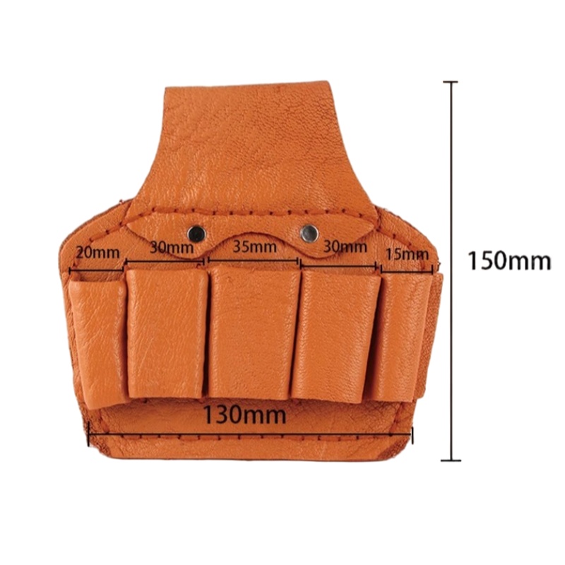 吉迎尚品 牛皮电工钳套五联钳套工具包 五联 个