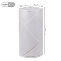 家柏饰(CORATED)卫生间置物架壁挂免钉免打孔吸壁式浴室洗手间洗漱台收纳三角墙角 [象牙白]特大号