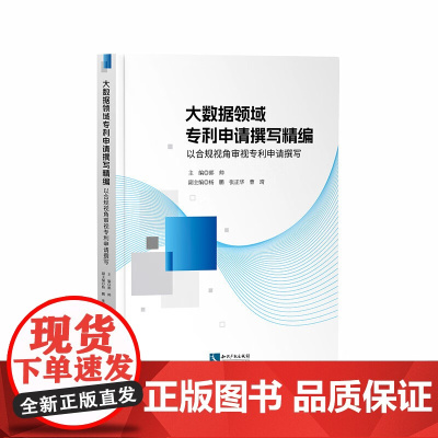 2024新书 大数据领域专利申请撰写精编 以合规视角审视专利申请撰写 郭帅 主编 知识产权出版社 97875130915